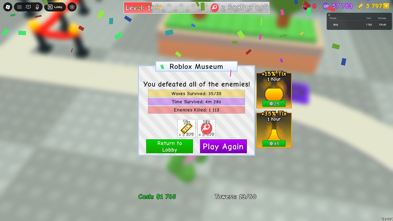 18.5K TIX PER HOUR ( SOLO ) ROBLOX RETRO TOWER DEFENSE ( CHECK DESC ) ( PATCHED )