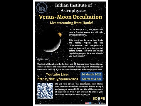 Lunar occultation of Venus