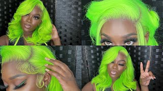 SlayS3: A SPLASH OF LIME💚💥|BEST BLONDE HD LACE😱🔥|Start to Finish COLOR &amp; INSTALL💚| THEBHSLAY💥