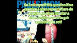 paul simon allergies lyrics