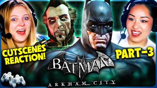 BATMAN: ARKHAM CITY CUTSCENES (Part 3/5) REACTION! | Vivian & Alli