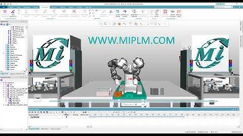 YuMi Dual Arm Robotic Assembly Simulation by Process Simulation (Synchronized Mode)