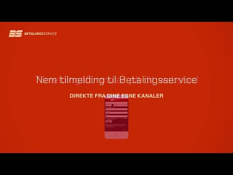 Betalingsservice Online-tilmelding