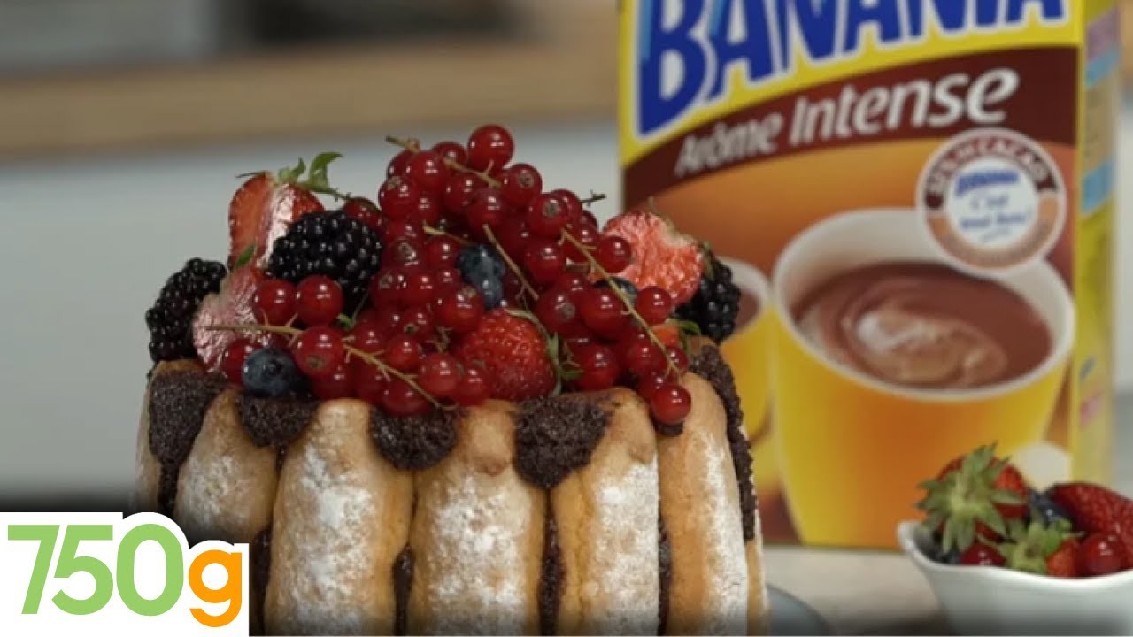 Recette De Charlotte Au Banania Et Aux Fruits Rouges 750g Youtube