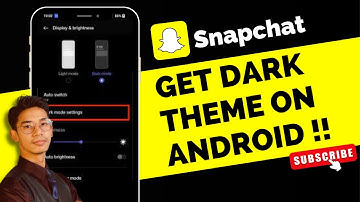 Snapchat Dark Theme Android !