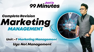 Marketing Management Complete Revision || Ugc Net Management