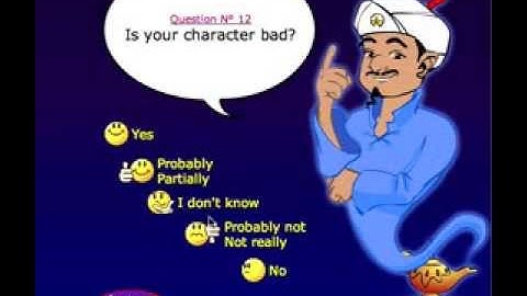 Example of a knowledge based system - Akinator