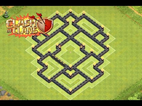 Clash of Clans - BEST TH7 Trophy Push Base With Air Sweeper Speed ...