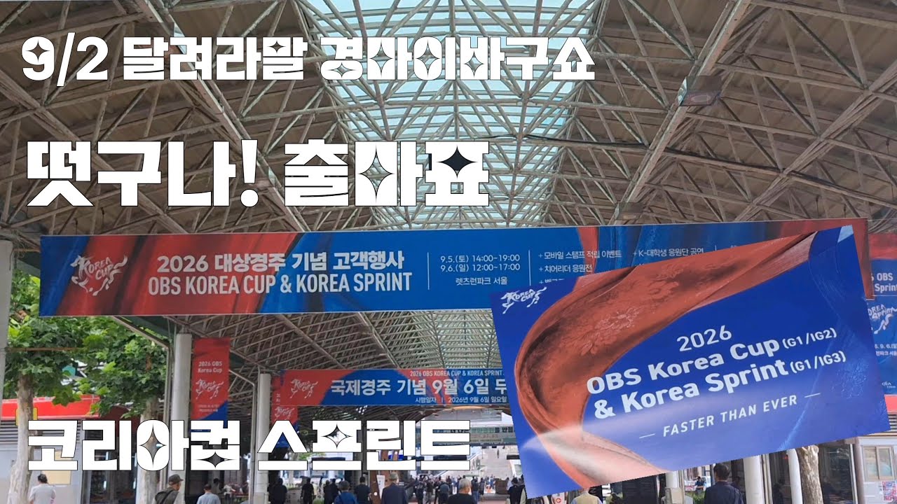 따끈한 출마표 코리아컵.스프린트 예상마번 뽑아봤읍니다!( 경마이바구쇼)