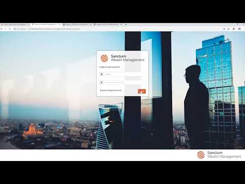 Sanctum Wealth user dashboard video #WealthManagement