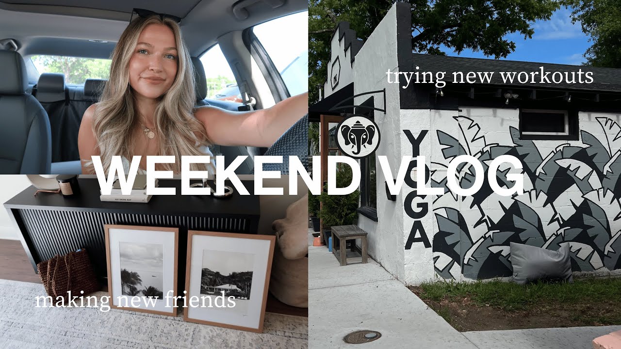 WEEKEND VLOG: making friends in charleston, trying new workouts, sunday reset | maddie cidlik
