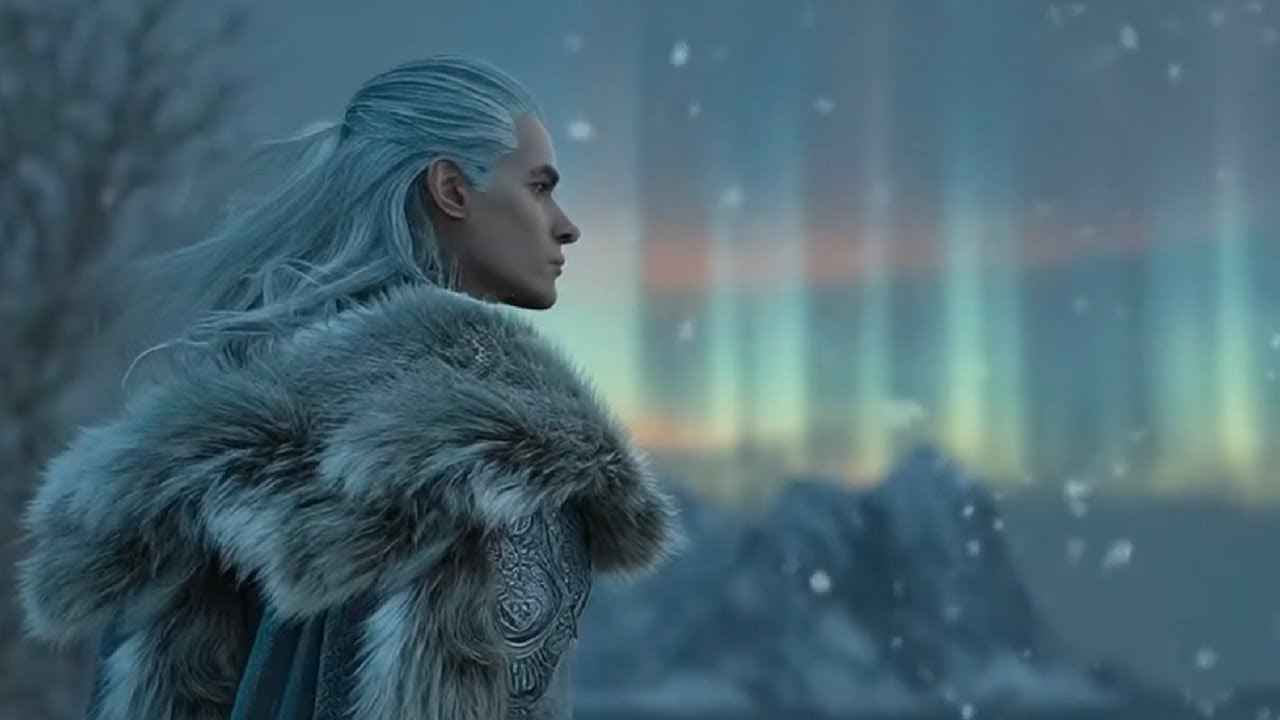 Кельтская фантазийная музыка ❄ Эльф-следопыт под Северным сиянием | Атмосфера зимнего утёса