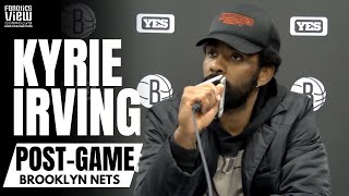 Kyrie Irving Reacts to Brooklyn Nets Trading James Harden \& Ben Simmons Potential Fit With Nets