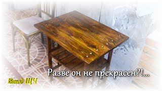 Ремонт / реставрация старого деревянного стола ❤ (Repair / restoration of an old wooden table)