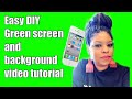 How To Create the Easiest & Cheapest DIY Green Screen and Background | Convert Background to Videos