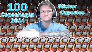 I opened 100 Sticker Capsules from the 2024 major!