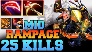 Clinkz Dota 2 Rampage 7.33 Mid Carry Meta With 25 Kills Pro Gameplay