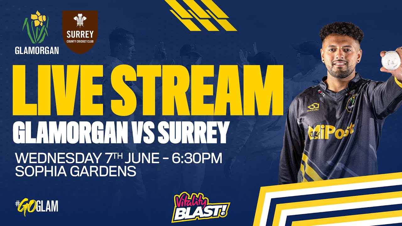 Glamorgan vs Surrey Vitality Blast Live Stream
