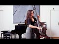 Walker  chorale played by lorraine campet double bass