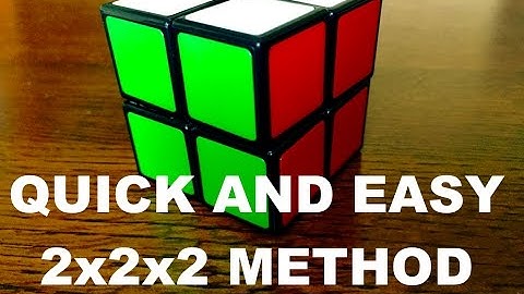 How to Solve a 2x2x2 Rubik