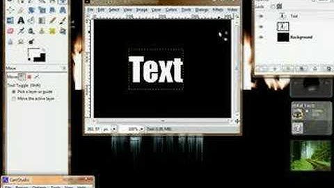 GIMP Tutorial: FIREtext