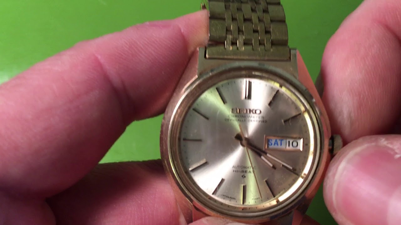 PB Seiko 5626-7100 hi-beat chronometer, needs love - YouTube