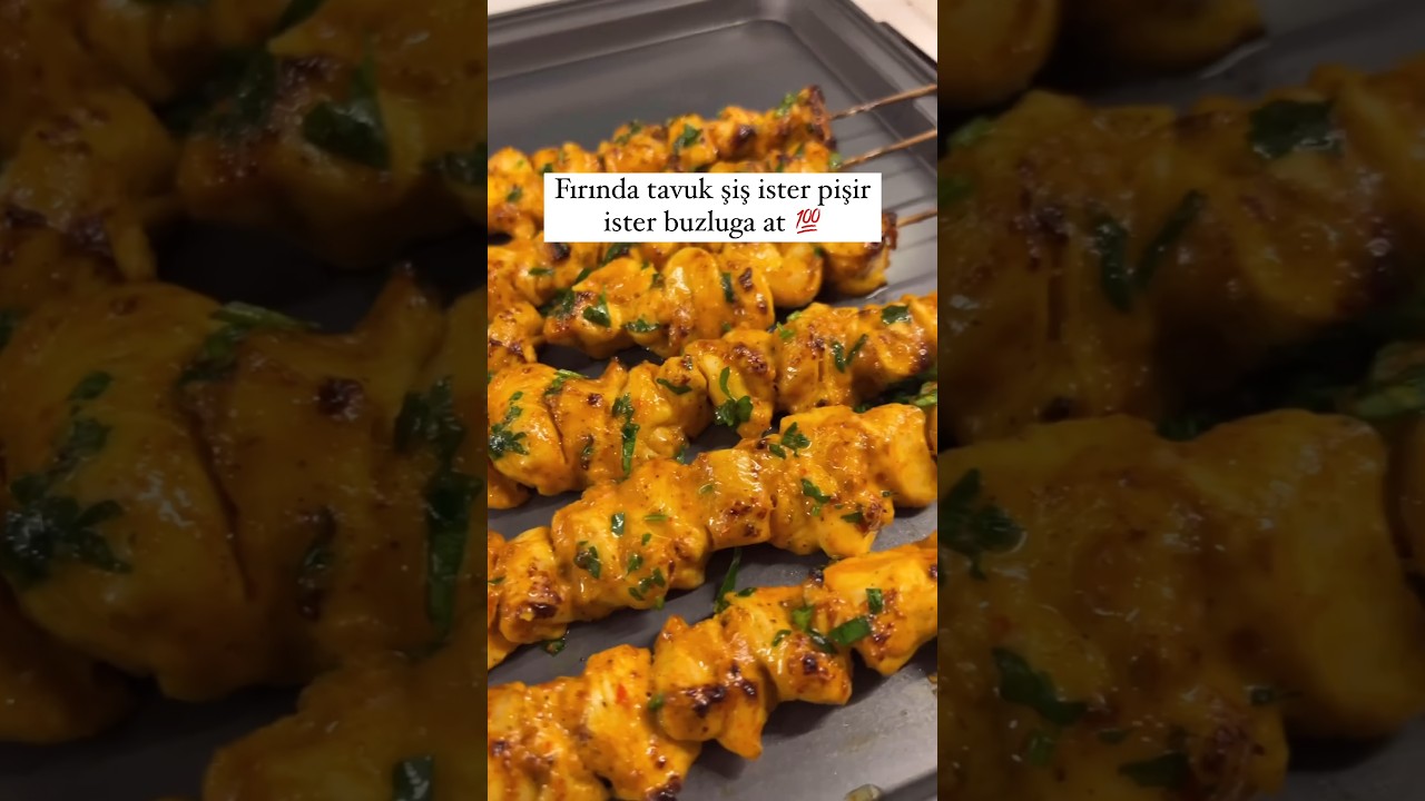 Fırında tavuk şiş ???? #yemek #food #recipe #yemektarifi #yemektarifleri