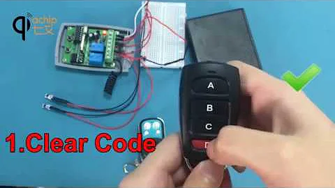How to use: New Red light remote control Duplicator Key Fob copy CAME Top 432NA