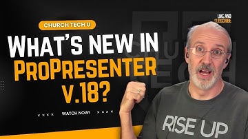 ProPresenter Tutorial: What