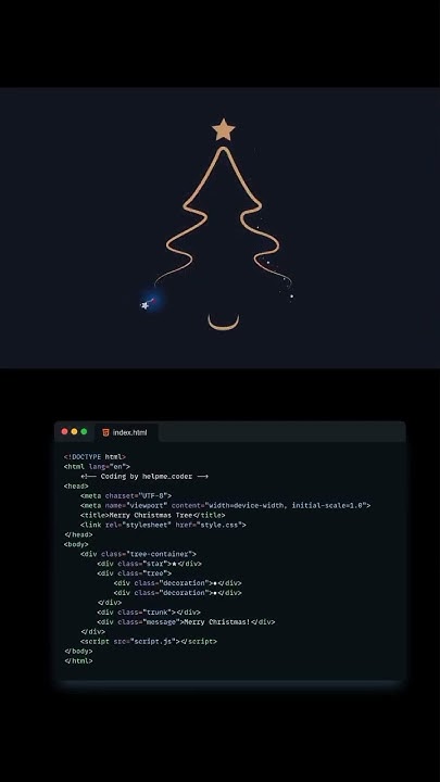 01/30 Days 🥰🎄Christmas Tree Animation with HTML, CSS, & JS🎄 - YouTube