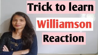Trick to learn || Williamson reaction || organic chemistry