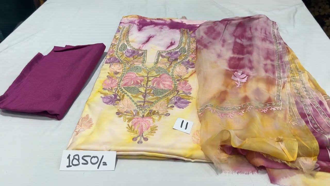 23-Feb-26 | Summer aari work Suits | Tye-dye Embroidery cotton | WhatsApp to Order: +91-7051012285