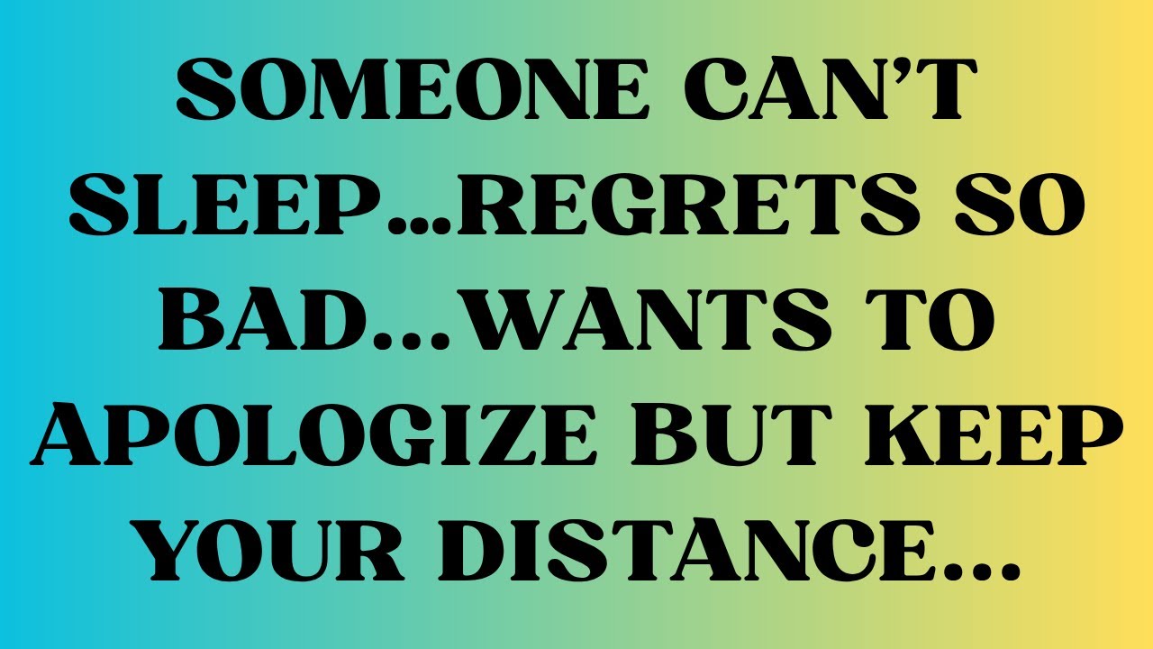 Ангелы говорят, что кто-то не может спать... сильно сожалеет... хочет извиниться, но держитесь по...