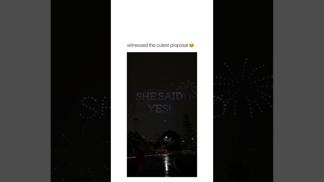 This proposal is straight up so romantic and adorable! 😭💫 