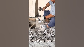 A combination of strength and skill: the traditional stone splitting process