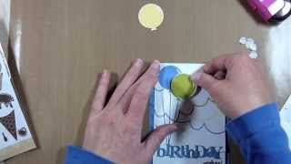 Trifold Birthday Card with a Partial Die Cut