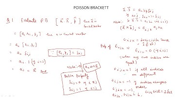 POISSON BRACKET PROBLEMS