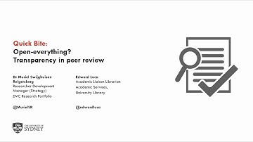 Open-everything? Transparency in peer review