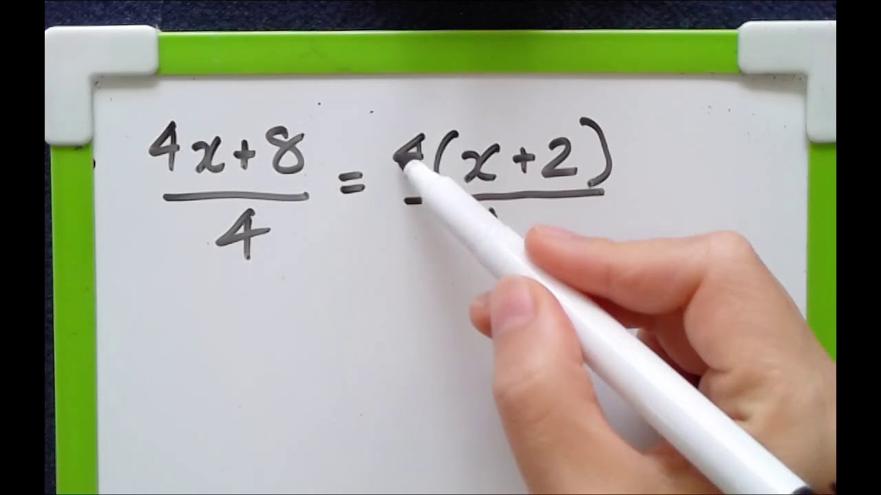 Simplifying Algebraic Fractions Part 1 - YouTube