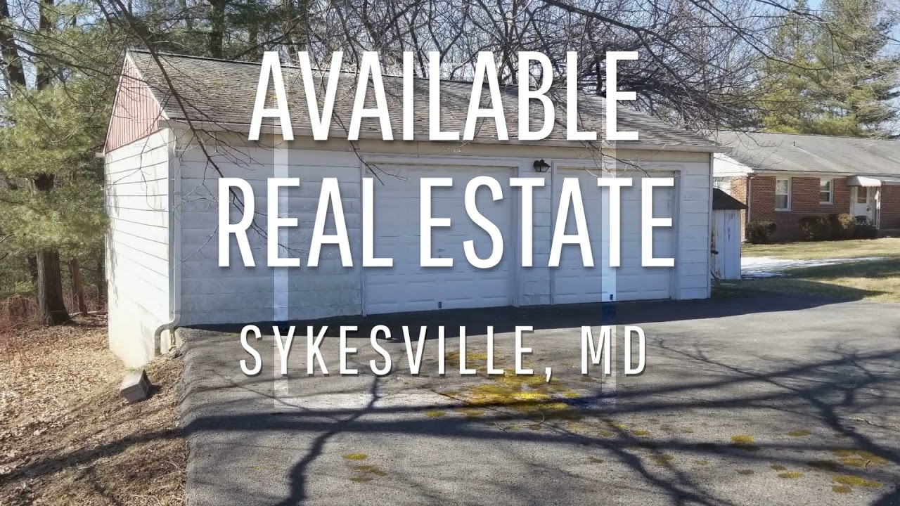 AVAILABLE Real Estate in Desirable Area!! Sykesville, MD YouTube
