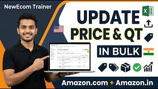 How to Update Price & Quantity in Bulk on Amazon.com & Amazon.in | Step-by-Step 2026 (Hindi)
