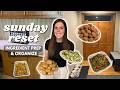 Sunday RESET Ingredient Meal Prep Organize Staying On Track Breakfast Cookies Spinach Bake 