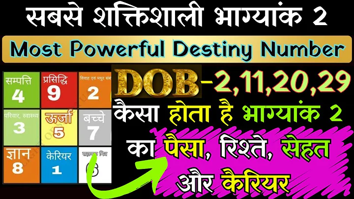 Destiny Number 2- Why is destiny number 2 the most powerful? #numerology