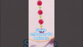 easy embroidery #creative #sewing #shortvideo