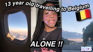 13-year-old travelling to Belgium alone \/\/ travel with me | Diamond Louv