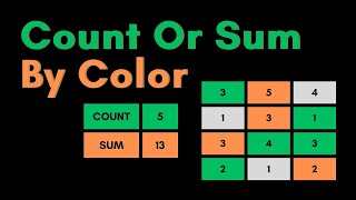 🧮 Count or Sum Cells By Color (Google Sheets)
