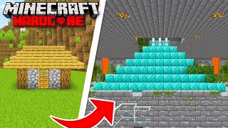 I Built a SECRET VAULT in Minecraft Hardcore!