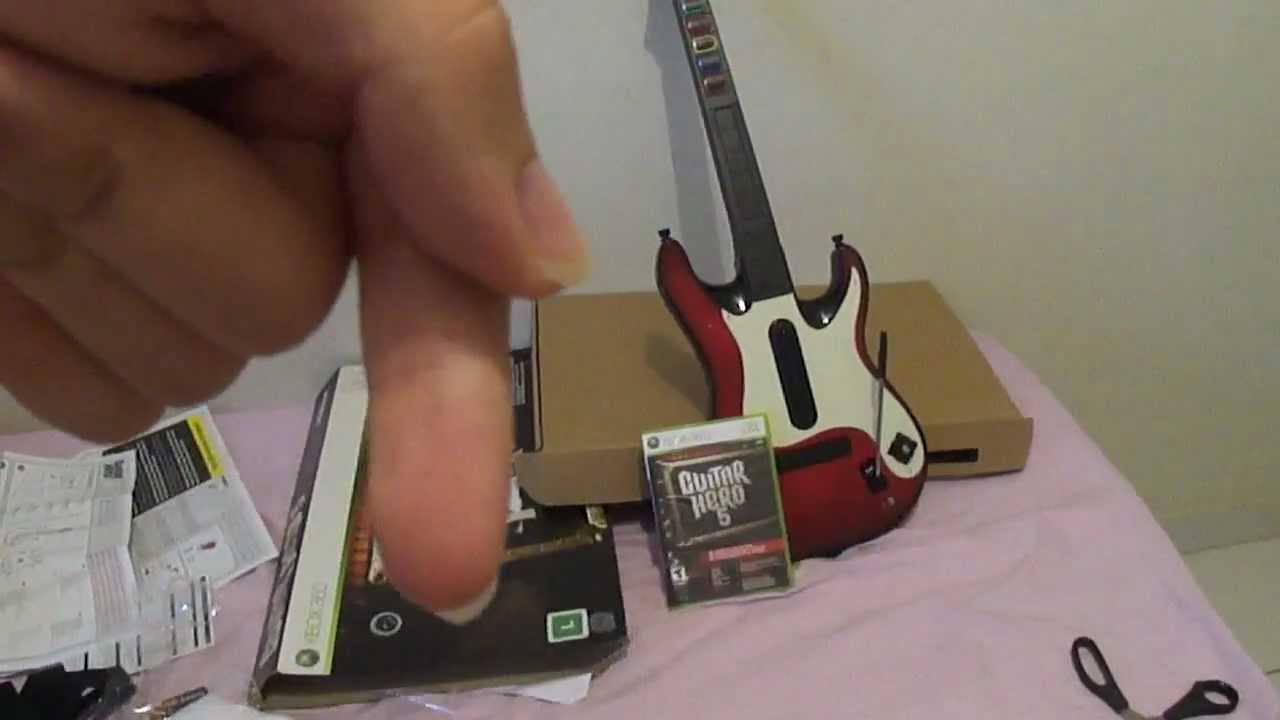 Opschudding Dubbelzinnigheid inch Unboxing do Bundle Guitar Hero 5 - Xbox 360 - YouTube