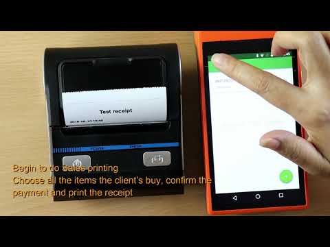 How to print receipt using mobile printer via Loyverse app