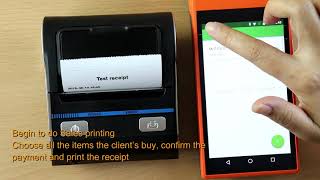 How to print receipt using mobile printer via Loyverse app screenshot 2